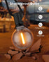 30FT 15+1 Bulbs 2700K GLUROO Outdoor String Lights, LED Patio Lights Outdoor Wateproof with Globle Shatterproof