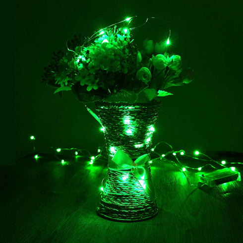 XINKAITE Waterproof LED Fairy String Lights Starry DIY Decoration for Indoor & Outdoor Parties 10FT Green