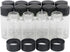 JIUWU 14pcs Mini Clear Glass Bottle Vials, 5ml with Plastic Cap, Leak-Proof for Essential Oils