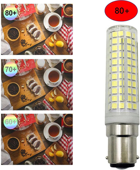 BA15D 15W Bulb Dimmable 4000K BA15D 136 2835 120W T3 T4 Bulbs 2 Pack Lxcom Lighting LED Corn Natural White Double