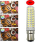 BA15D 15W Bulb Dimmable 4000K BA15D 136 2835 120W T3 T4 Bulbs 2 Pack Lxcom Lighting LED Corn Natural White Double