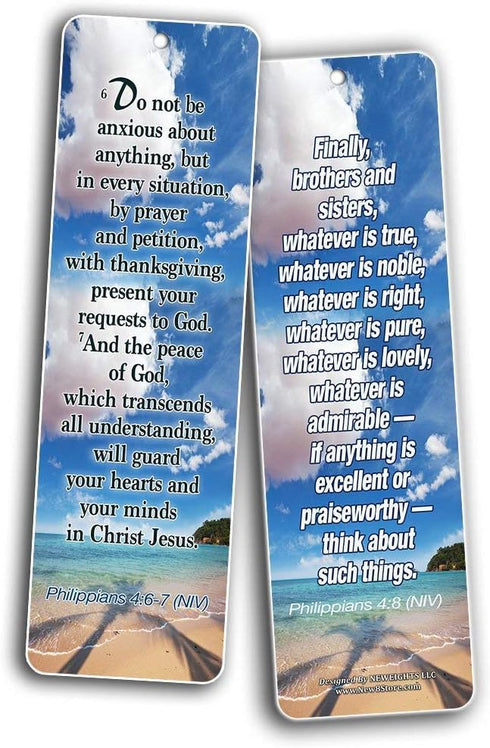 Most Highlighted Bible Scriptures Bookmarks Cards, NIV Version (12-Pack) - Inspirational Gifts for Bible Study
