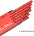 Tombow 8900-V Pencil, Round Shaft, Vermilion Color, 1 Dozen