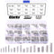 180Pcs M2 M2.5 M3 M4 Slotted Spring Pin Assortment Kit - 304 Stainless Steel Split Spring Dowel Tension Roll Pins