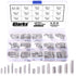 180Pcs M2 M2.5 M3 M4 Slotted Spring Pin Assortment Kit - 304 Stainless Steel Split Spring Dowel Tension Roll Pins