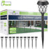 10-Pack Solar-Powered Outdoor Garden Pathway Lights