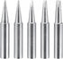 uxcell Lead-free Soldering Iron Tip Flat Edge Replacements, 5Pcs for Soldering Station
