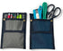 SUCHI Pocket Protector Pen Holder Organizer for Shirts, Multi-Purpose Pouch for School, Office, 2 PACK (Gray and Blue)