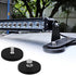 Kegeeei 16 Pack M5 30LBS Rubber Coated Magnets, Neodymium Magnet Assembly Base with Threaded Studs, Strong Mounting