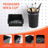 240PCS Pegboard Hooks Assortment Organizer Kit with Pegboard Bins and Cups for Garage Wall Organization