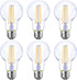 Energetic Dimmable LED Filament Light Bulbs, 8W, 60 Watt Equivalent, Warm White 3000K, A19, 6 Pack