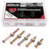 Hilitchi 100-Pcs M6 Zinc Plated Crib Screws Hex Drive Socket Cap Furniture Barrel