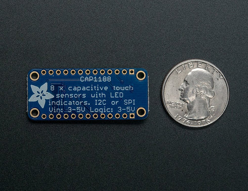 CAP1188-8-Key Capacitive Touch Sensor Breakout - 12C or SPI