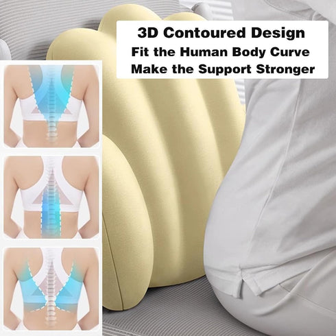 Tophacker Seat Cushion & Lumbar Support Pillow for Office Chair, Memory Foam Car Seat Cushions Back Support Pillows