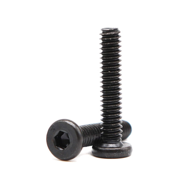 binifiMux 12pcs Black Hex Socket Cap Screws Bolts, 1/4-20 x 1" to 3-1/2" for Furniture, Full Thread
