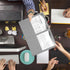 RAZCC 50 Pack Two Pocket Folders, Letter Size Paper Folders with Pockets for School Office Business, Grey
