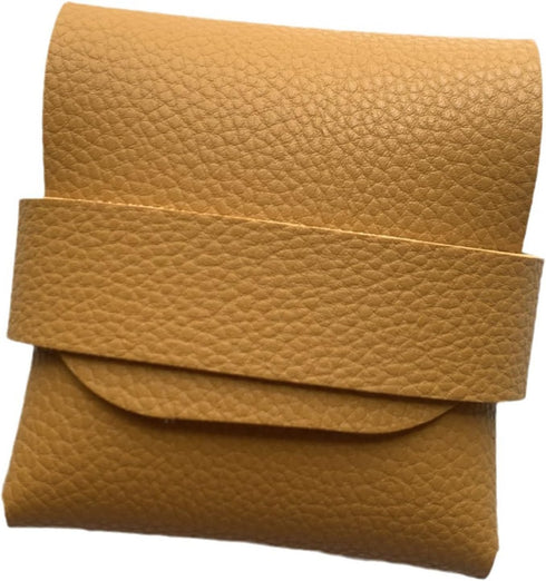 Generic 3-4 Portable Privacy Pouch - Travel Condom Box, PU Leather Case | Discreet Storage Wallet, Compact Protective