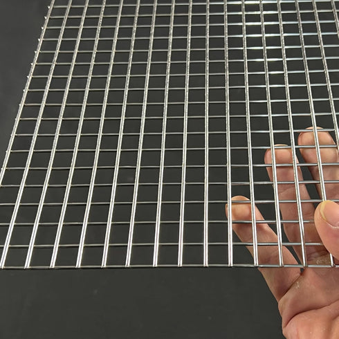 FengYoo 24"x16"-1/2" 14Ga Stainless Steel Hardware Cloth Heavy Welded Wire Fence Chicken Wire Fencing Metal Screen