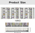 15 3D 7.1"x39" PLIGREAT Strips Bookshelf Stair Riser Decals, Peel and Stick Stair Stickers for Steps Self-Adhesive