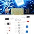 Walfront LM317 Adjustable Regulated Power Supply DIY Kit, ABS Board for School Education Lab