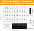 PEOVLVN 88/76/61/54/49 Piano Keyboard Stickers, Transparent Removable Piano Key Labels Stickers Notes Guide for Keys