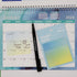 Gradient Transparent Sticky Notes, 8x8 cm See Through for Annotating, 50 Sheets/Pad, 4 Pads