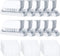 Jovitec 120 Sets Clear Plastic Hanging Folder Tabs and Inserts for Quick Identification, Easy to Read (2 Inch, White