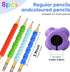 8-Pack Textured Silicone Pencil GripsSensory Fidget Sleeves for Kids& Adults,ADHD &Autism Anxiety Relief,Quiet