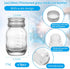 eispap 9Pcs 1oz 30 ml (9) Glass medicine bottles Glass Reagent Bottles Transparent Sample Jar,Wide Mouth,Screw Cap