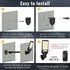 108 6500K IP65 4 Pack Flumy Outdoor Street Lights Solar Powered - Solar Motion Lights Outdoor Dusk to Dawn Outside