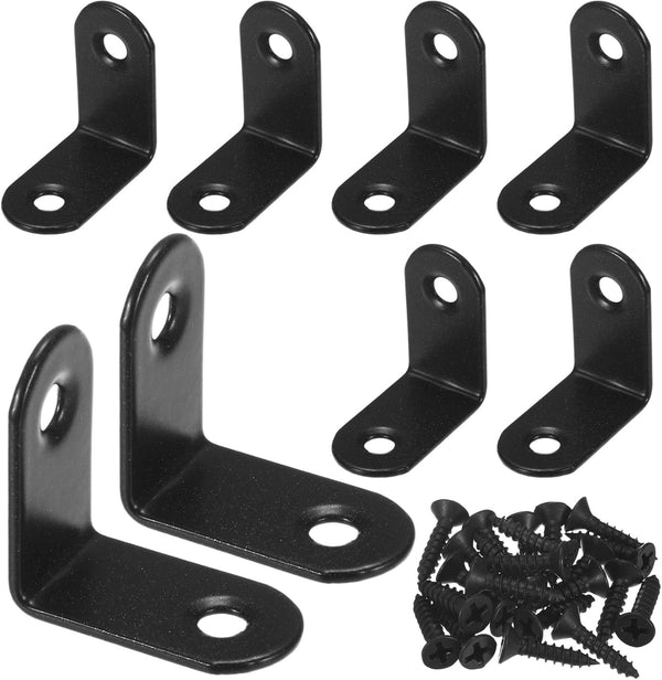 M METERXITY 8-Pack L-Shape Corner Brace, 1.18 x 1.18 in Stainless Steel