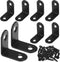 M METERXITY 8-Pack L-Shape Corner Brace, 1.18 x 1.18 in Stainless Steel