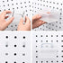Patelai 8 Packs Pegboard Bins with Hooks and Labels, DIY Accessories Workbench Bins for Organizing Hardware, Garage