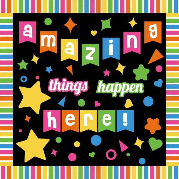 Classroom Bulletin Board Decoration Set - Back to School Colorful Decorations for Elementary, Kindergarten, Preschool,