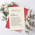 Qiavor Heartfelt Thank You Card for Friend Family Coworker, Poem Appreciation Card for Teacher Doctor Nurse
