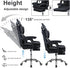 GYMNASTIKA (400lbs) Home Office Desk Chair, High Back Adjustable Desk Chair Ergonomic Office Chair Swivel Computer PU
