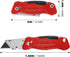 HAUTMEC Heavy Duty Folding Utility Knife with Integrated Screwdrivers, Box Cutter, Zinc Alloy Housing, 3 Extra Sharp