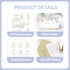 KOPOOEOE 48 Sets Wildflower Thank You Cards with Kraft Envelopes Sticker Watercolor Floral Blank Greeting Cards