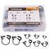 60-Pcs Heavy Duty Speedy Double Snap Grip Nylon Plastic Hose Clamps, 8 Sizes Set Assortment