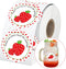 Strawberry Thank You Sticker Labels, 2 Inch Thank You Berry Much for Coming Stickers - 250 Pcs Birthday Party Favors