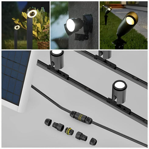 3 Pin IP68 Outdoor Waterproof Electrical Wire Connector for 5-14mm Wire Diameter, Max 40A, 450V, 2 Way