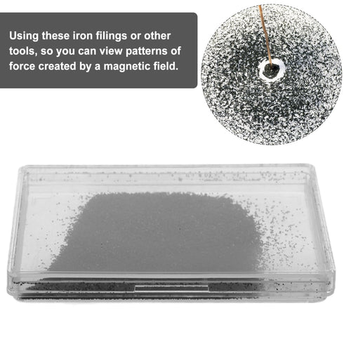 3.54X2.75X0.31 Inches ULTECHNOVO Magnetic Field Demonstration Device with Iron Filings for Physics Experiments