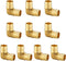 10-Pack EFIELD Pex Fittings, 1 Inch Elbow Brass Barb Crimp Fittings for Pex Tubing (PEX1807062)