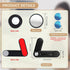 Hanezo Adjustable Cubicle Mirror for Computer Monitor to See Behind You Rear View Security Mirror for Office Cubicle