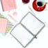 STOBOK A6 Binder Cover, 6-Ring Clear Transparent PVC Notebook Folder with Zipper Closure, Loose Leaf Protector