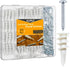 KURUI #8 Self Drilling Drywall Anchors with Screws Kit, Heavy Duty for Hanging Sheetrock, 100PCs Mounting Hardware