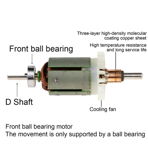 DC 775 Motor 12V-24V 6000-12000RPM, High Torque Low Noise Electric Motor with Bracket for Mini Angle Grinder, Drill