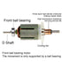 DC 775 Motor 12V-24V 6000-12000RPM, High Torque Low Noise Electric Motor with Bracket for Mini Angle Grinder, Drill