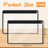 Outus 8 Pcs Clear Zipper Pouches, PVC Makeup Pouch Envelopes for Document File Organization, Office Supplies