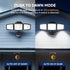 7000LM, 6500K, 3 LED Security Lights Motion Sensor Light Outdoor, Waterproof, Flood Light Outdoor Motion Detector